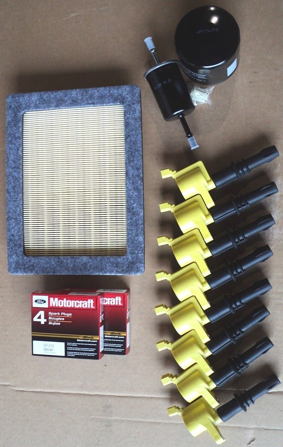 05-08 EXPEDITION 5.4L TUNE UP KIT 8+COIL 511Y 8+PLUGS SP515/SP546 AIR +GAS +OIL 