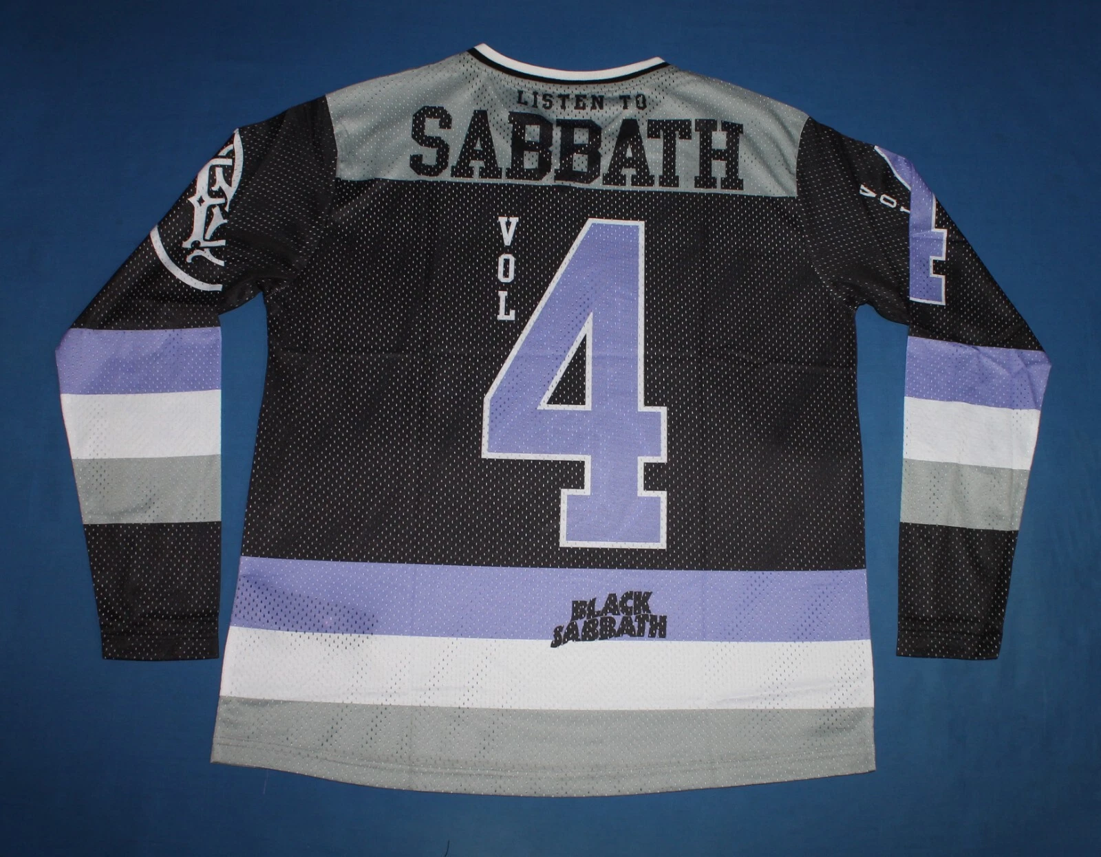 Black Sabbath Satan Heavy Metal Band Men's Mesh Hockey Jersey