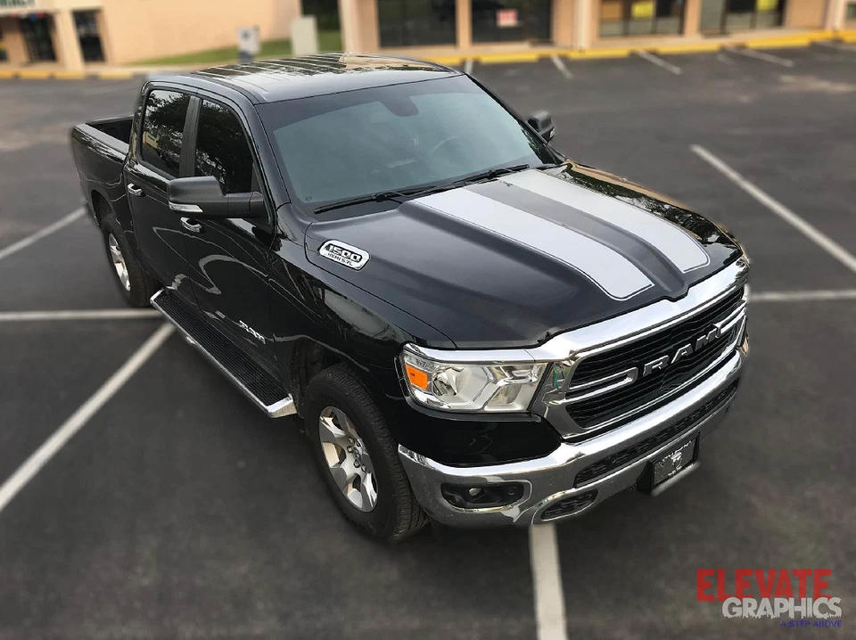 2019-2025 For Ram 1500 Decals Rally Hood Stripes Tailgate Graphics 3M Stickers - Изображение 2 из 4