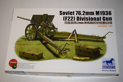 Bronco 35045 Soviet 76.2mm M1936 F22 Gun + Aber Rohr 35L104 1:35 NEU mi OVP