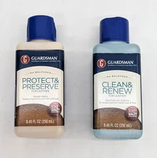 Guardsman Leather Care Bundle: Clean & Renew,  Protect & Preserve 8.45 fl oz NEW