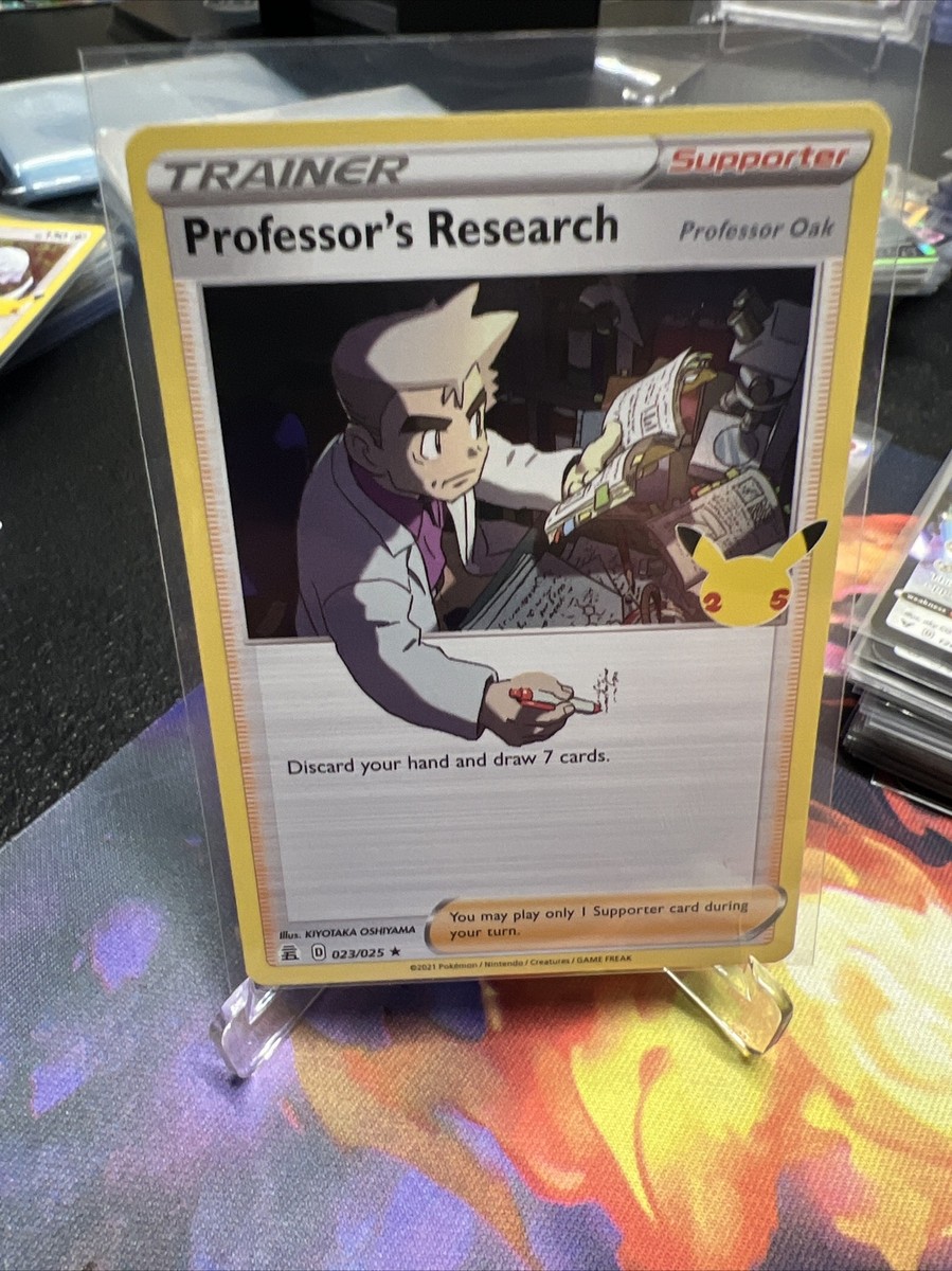 伊四00   022 023 024 025 026 027 028 029 Pokemon Card 25th Anniversary Professor's Research SR 029