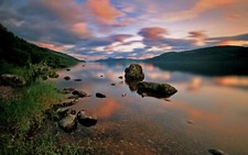 Landscape nature lake sky Custom Gaming Mat Desk