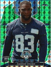 2022 Panini Mosaic #349 Dareke Young Mosaic Green
