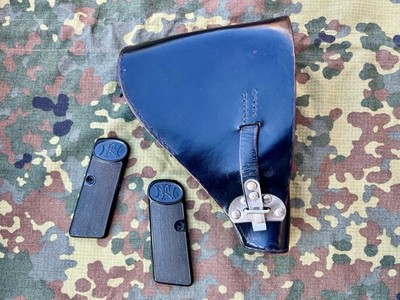   Holster Pistolentasche FN Browning 1910 / 1922 Schwarzes Leder
