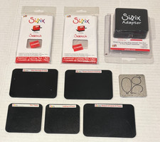 Sizzix LOT New Sidekick Adapter 2 Pairs Cutting Pads 5 DIFF Used Dies LOOK