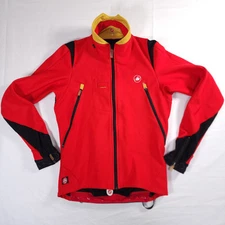 Castelli Jacket M Red Espresso Rossa Corsa Windstopper Gore Soft Shell