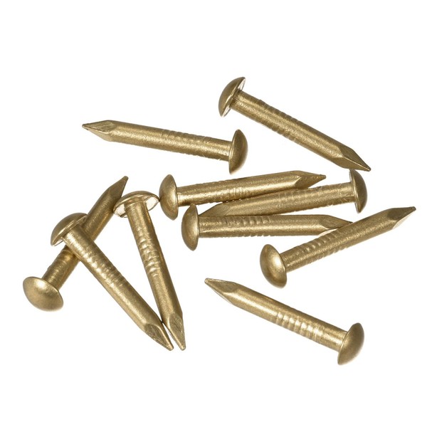 Kleine Winzige MessingnäGel 2,8X20Mm FüR Diy Dekorative Bilder Holzkisten 10Stk-image