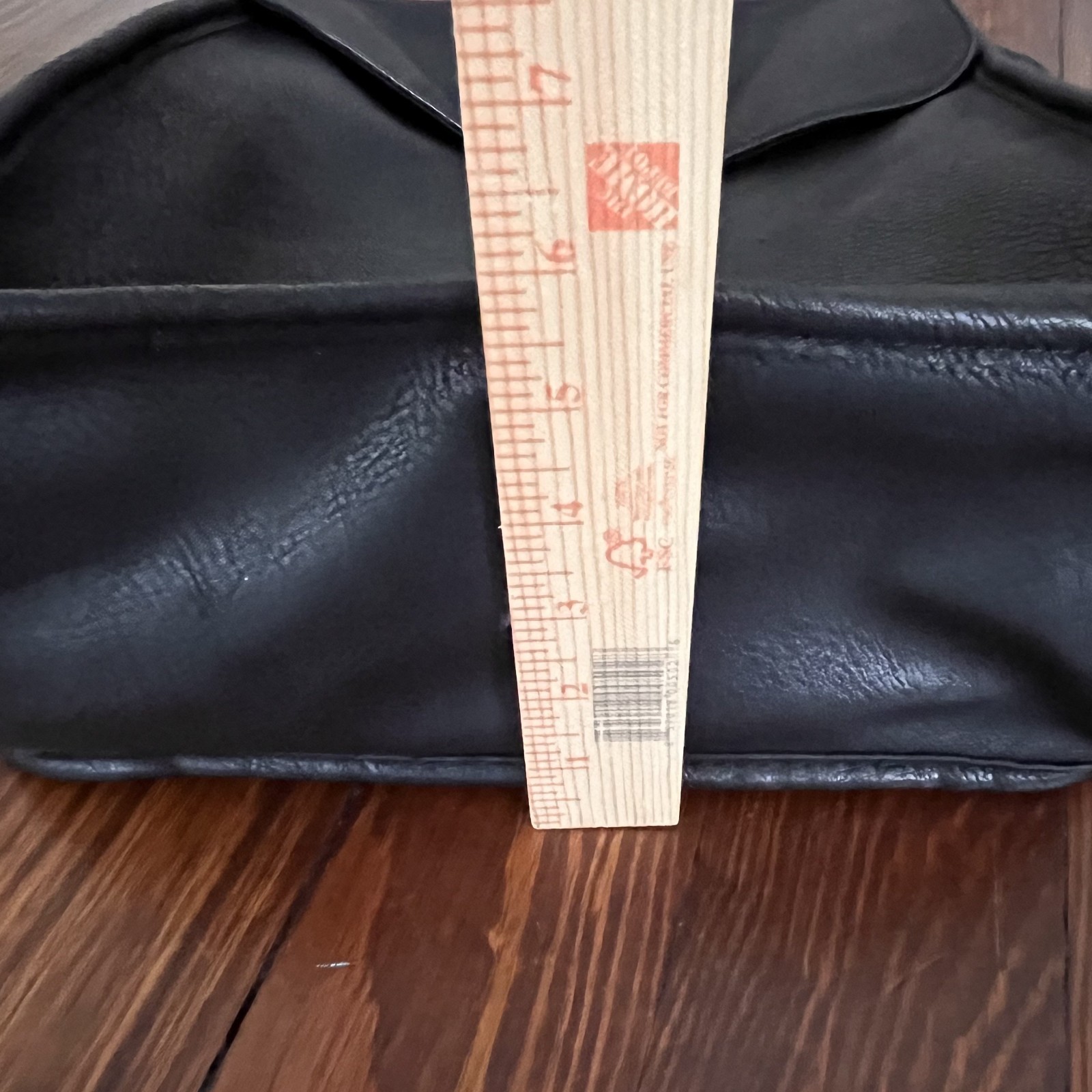 Purse Black Bag Backpack Faux Leather Snap Closur… - image 7