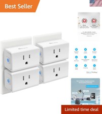 Plug Mini 15A, Smart Home Wi-Fi Outlet Works with Alexa, Google Home, No Hub ...