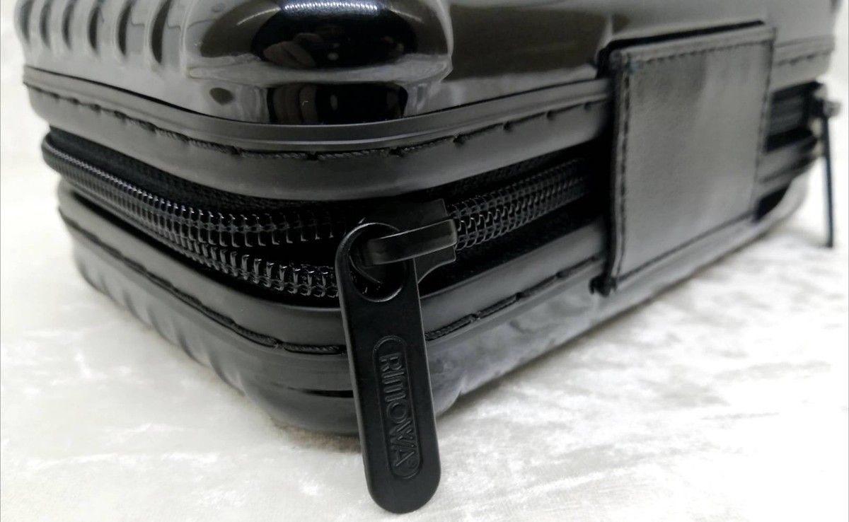 PORSCHE RIMOWA Pouch Accessory Travel Amenity Case Glossy Black