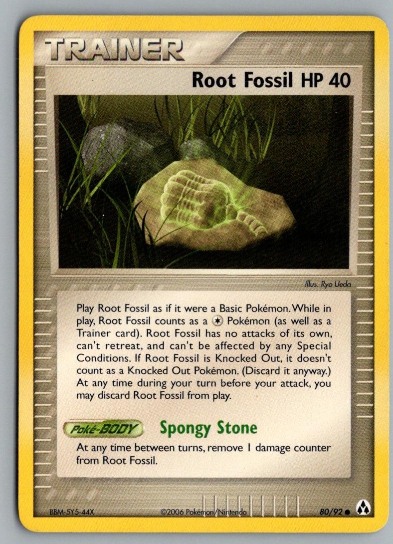 Root Fossil 80/92 Common Legend Maker Pokemon Lightly Played