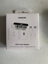 Samsung 25W Super Fast USB-C Wall Charger with USB-C Cable - White