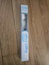 Vintage 1986 Oral-B Right Angle Toothbrush Black Adult Compact Rare
