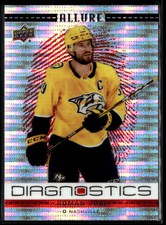 2020-21 Upper Deck Allure #D-15 Roman Josi Nashville Predators Diagnostics Red