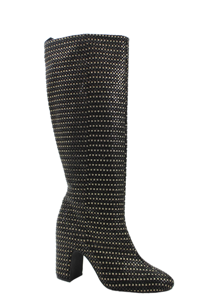 Cecelia New York Women's Block Heels Textured Knee High Boots Black Size 7.5Free Shipping in US $100+ Orders | $6.95 Orders Below
