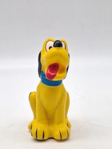 Vintage Louis Marx Walt Disney Wind-Up Dancing Pluto With Cardboard Mark 4.5"