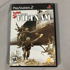 Conflict Vietnam PS2 Complete Case Manual Disc Heavily Scratched Untested