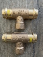2X Viega Sanpress T-STÜCK 28 Mm X 3/4 Ig X 28 Mm Pressfittinge Profipress Dvgw