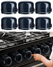 Child Safety Gas Stove Knob Covers - 6 Pack with 3M Adhesive