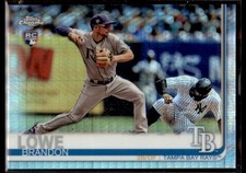 Brandon Lowe 2019 Topps Chrome Prism RC #151 Tampa Bay Rays