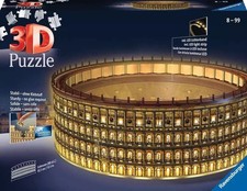 COLOSSEO di roma COLOSSEUM rome PUZZLE 3D tridimensionale LUMINOSO ravensburger 