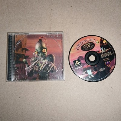 Oddworld Abe's Oddysee PS1 Sony PlayStation 1 1997 Black Label Tested No Manual