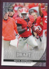 2016 Leaf Draft #50 Keith Marshall Rookie College Georgia Bulldogs Mint