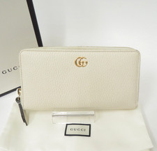 Autentico portafoglio Gucci GG Marmont in pelle con cerniera I#50834