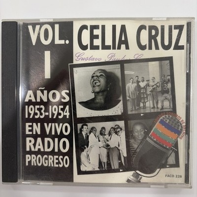 Salsa RARE CD FANIA First Pressing Celia Cruz En Vivo Radio Progreso V1 1953-54