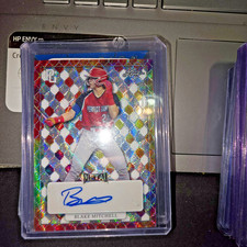 2022 LEAF RED MARBLE BURST PERECT GAME PROOF #MA-BM1 BLAKE MITCHELL RC AUTO 1/1