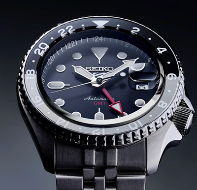 Seiko 5 Sports SKX Sports Style GMT SSK001 SBSC001 Black Automatic