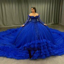 Classic Quinceanera Dress for Girls Feather Tiered Off the Shoulder Pleat