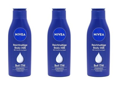 Nivea Reichhaltige Body Milk für trockene Haut , 3x250ml EAN4005900669551