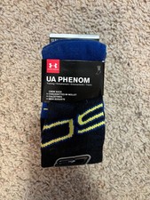  3 Under Armour UA Phenom Basketball SC Steph Curry Socks Crew Size Youth Small
