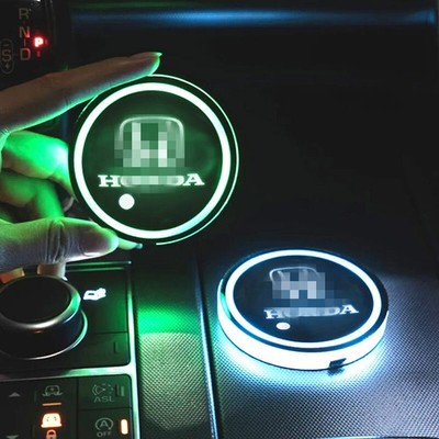 Car Cup Holder Mat Cup Pad Drinks Coaster LED Lights 7 Colors Car Accessories