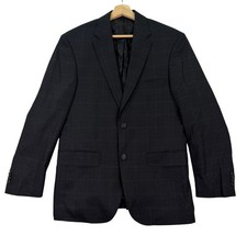 NEW Awearness Kenneth Cole Men's 38S Slim Fit Jacket Blazer Charcoal Gray Wool