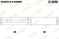 Glyco H1294/6 0.50Mm Kurbelwellenlager FüR VW