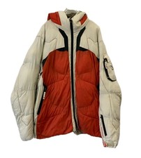 Rossignol Ski Jacket Mens L Red White Hooded ...