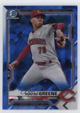 2021 Bowman Chrome Sapphire Chrome Prospects Hunter Greene #BCP-175 1j7t