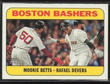 2018 Topps Heritage #CC-10 Boston Bashers Mookie Betts - Rafael Devers