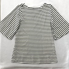 Free People Free-Est Charlie Mini Dress M Medium Black Striped Nautical