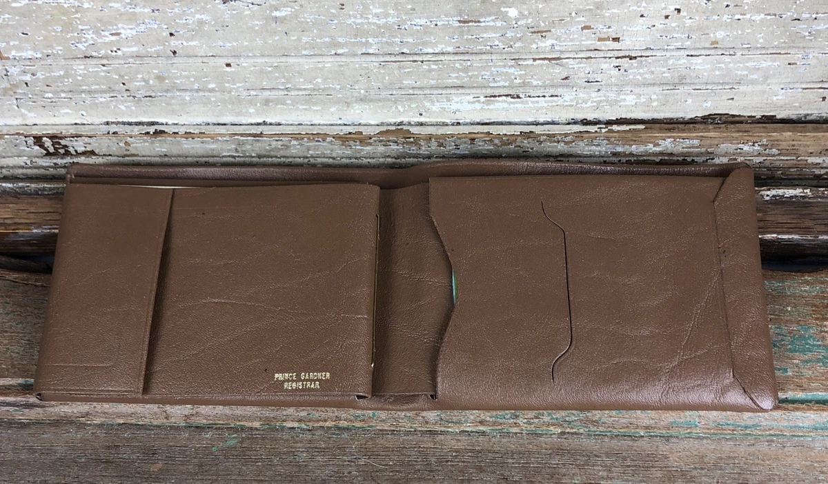 Prince Gardner Brown Leather Wallets for Men | eBay