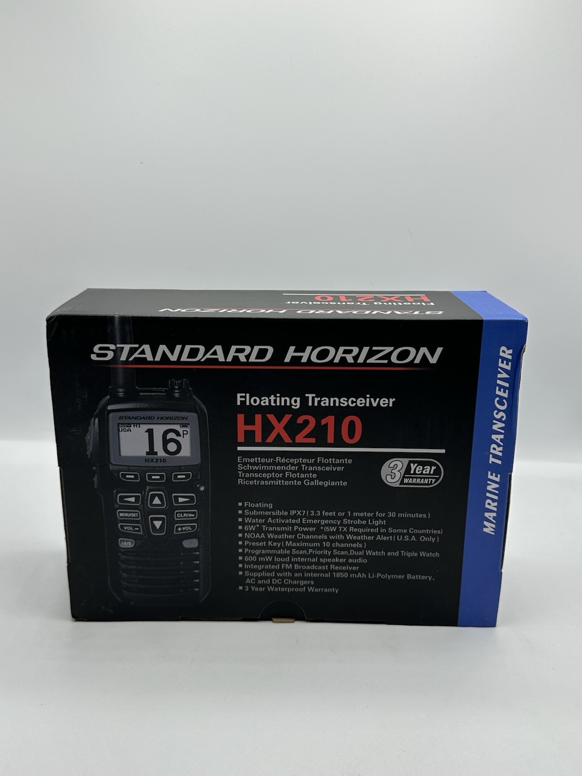 New Standard Horizon HX210 Floating Marine Transceiver AM061N304