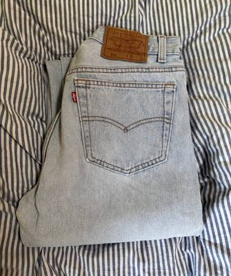 Vintage Levi's 501 W32 L30 Light Blue Jeans Made in USA 1992 Stonewash 544