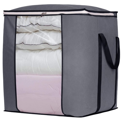 120L Extra Large Blanket Storage Bags Breathable Clothes Storage Containers f...