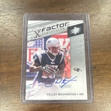 Upper Deck 2009 SPx X Factor Signatures Kelley Washington Autograph Ravens Patr…