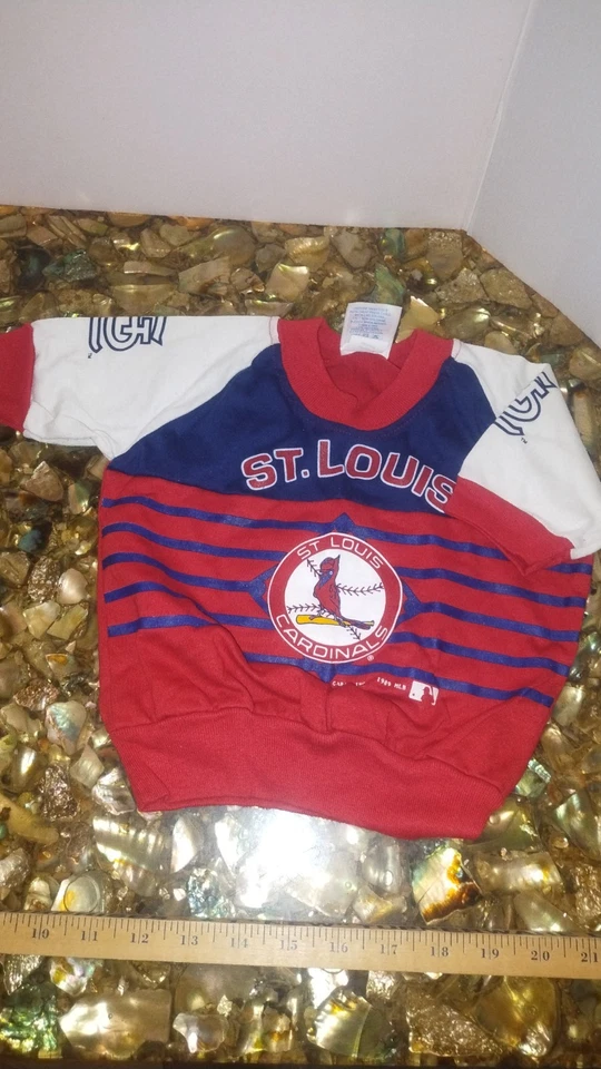Camiseta Niños 3T Roja Cardenales de San Luis MLB Camiseta Hecha en EE. UU. Años 90 Foto 3 de 4