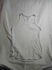 Adidas Climalite Racerback Tank Top Womens Small 8-10 White Training Running