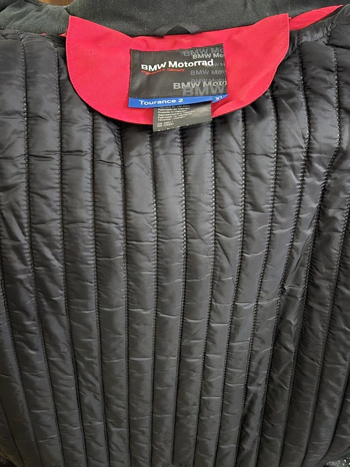 宝马 Motorrad 红色美国 XL 码 Tourance 2 摩托车夹克男式/女式 * 全新 — 第 4/4 张图片